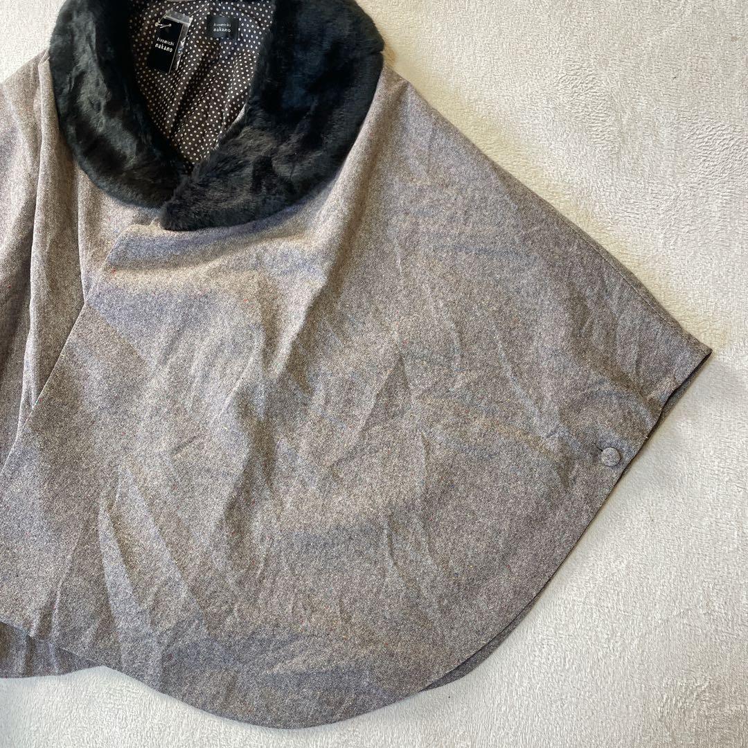 ヒロミチナカノ　ポンチョ 和装コート ケープ コート　羽織り