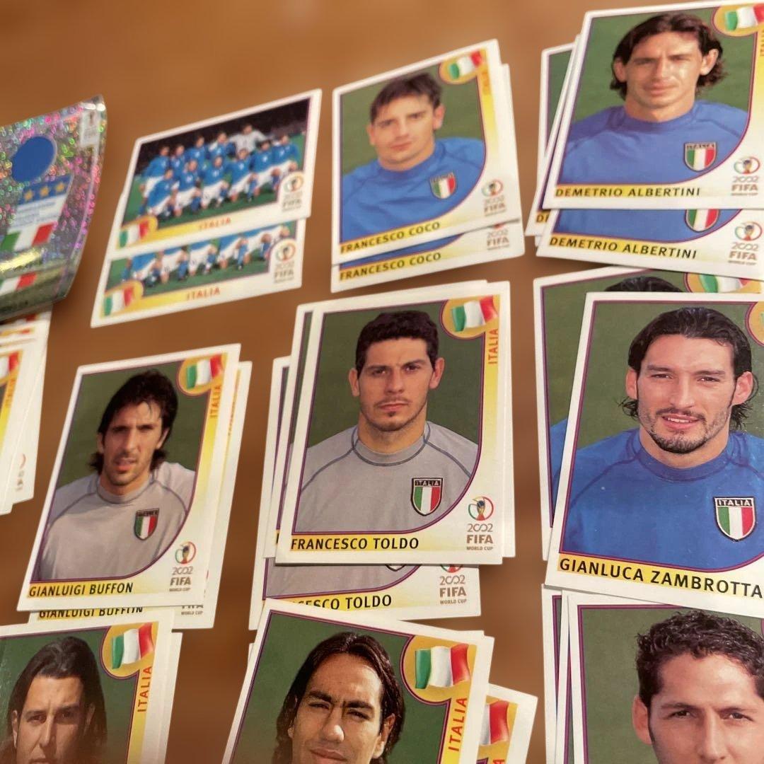 2002年日韓ワールドカップ イタリア代表選手 オフィシャル シール