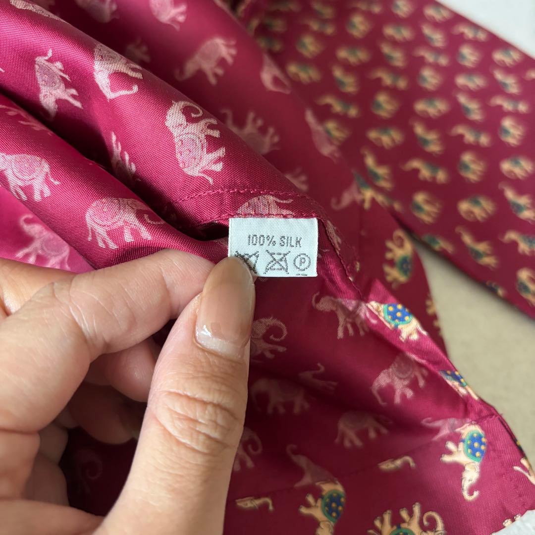 【新品】JIM THOMPSON ジムトンプソン　パジャマ　シルク100% 象