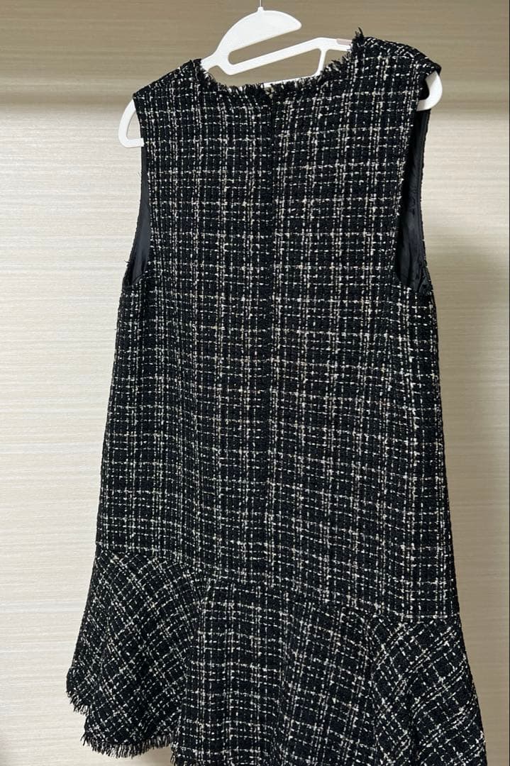 アプワイザーリッシェ ツイードペプラムミニワンピース