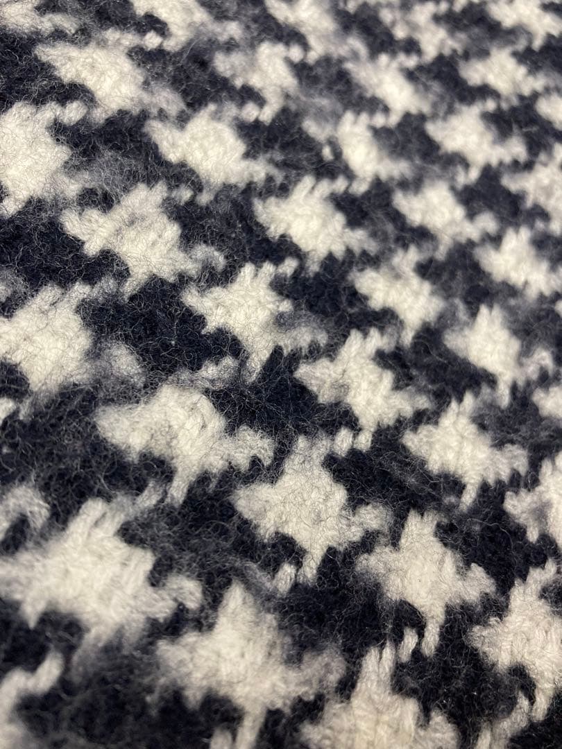 YOHJI YAMAMOTOヨウジヤマモト 千鳥格子ダブルフェイスウールストール