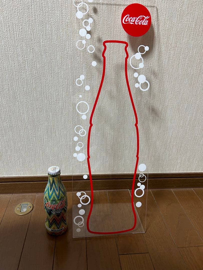 コカコーラ非売品　販促アクリル　看板　貴重　coca cola 未使用品ボード
