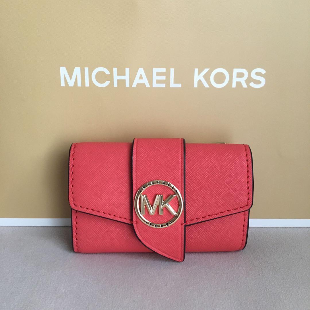 新品 マイケルコース MICHEAL KORS レッド キーケース 財布