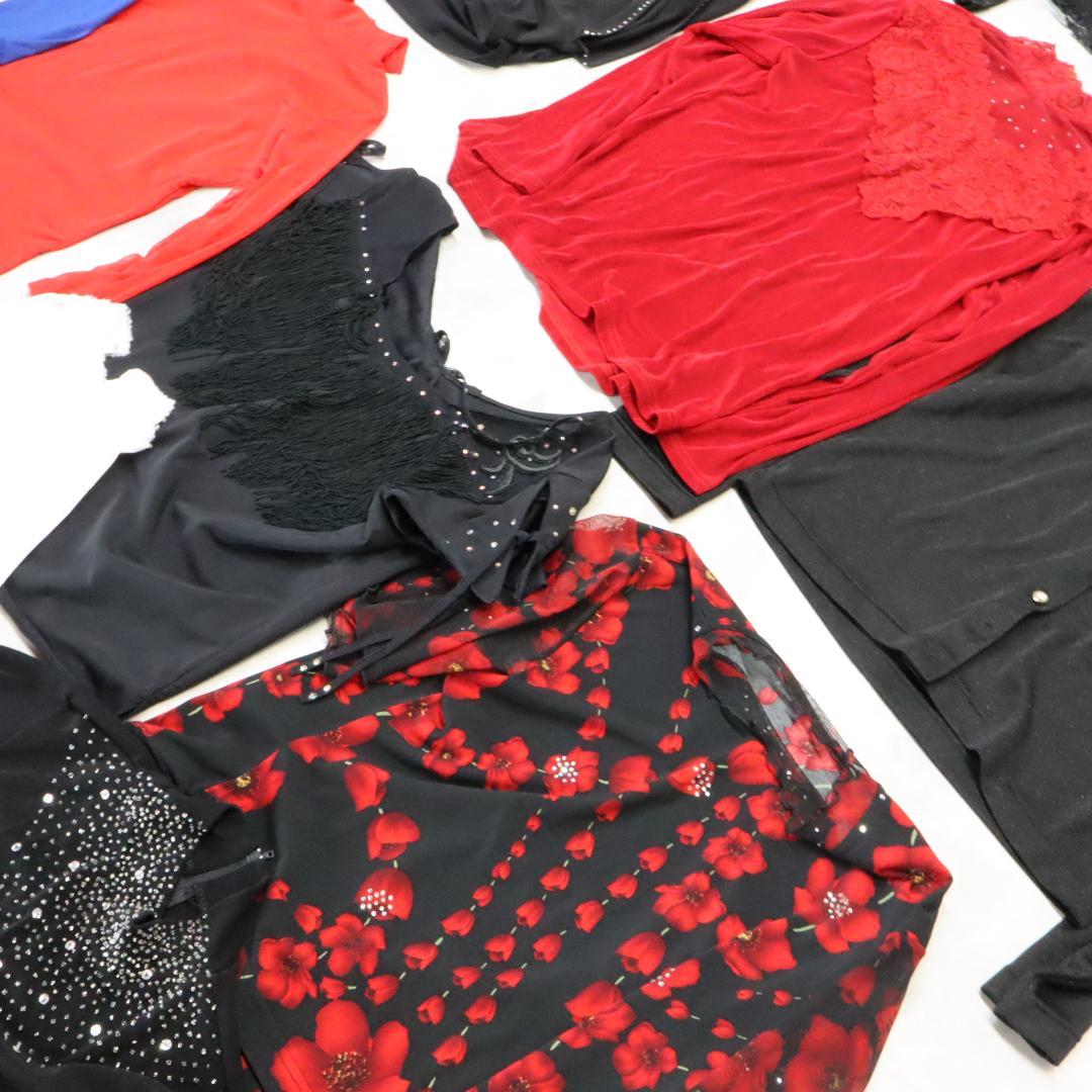 【美品 社交ダンス衣装 レッスン着 30点 セットまとめ売り】ブラウス トップス