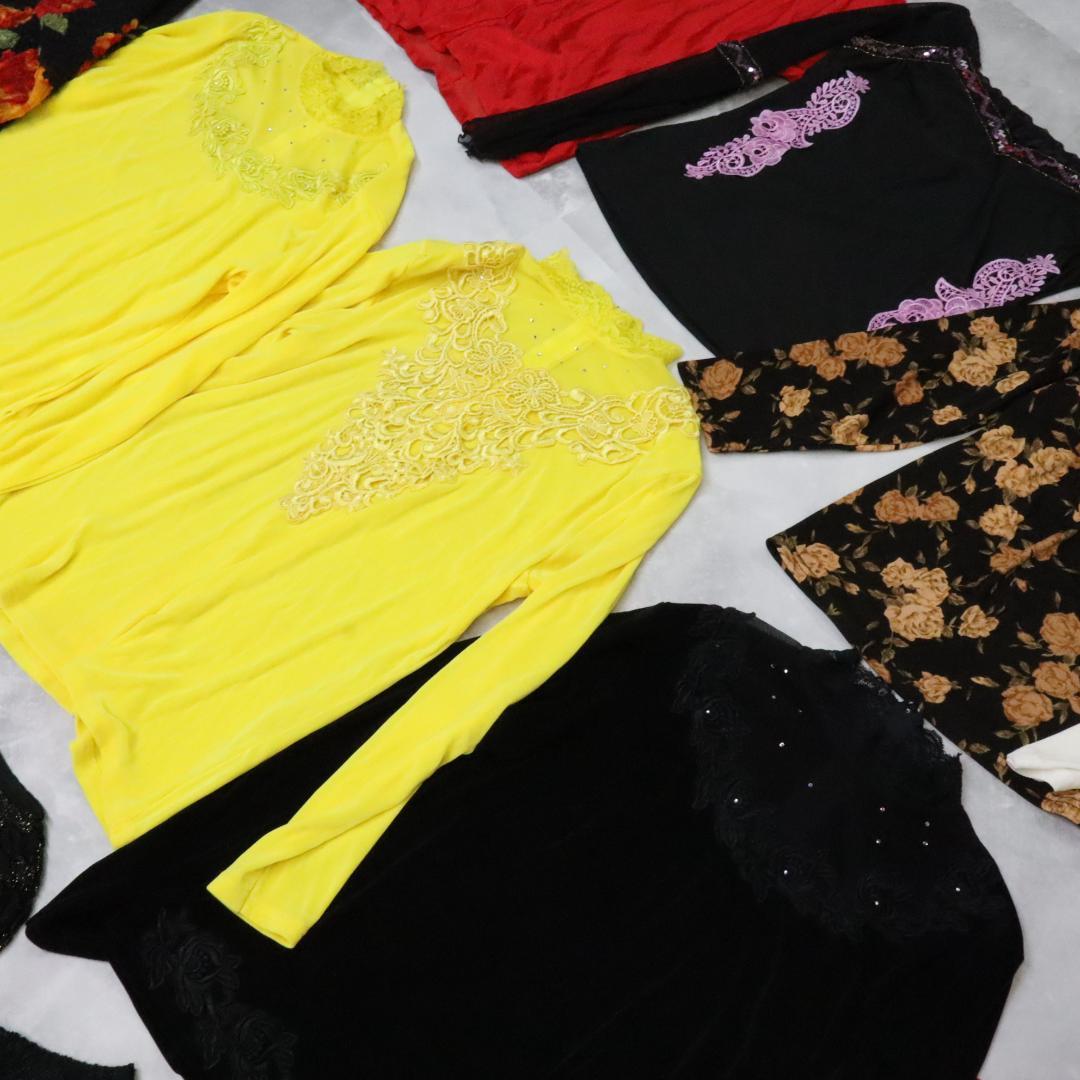 【美品 社交ダンス衣装 レッスン着 30点 セットまとめ売り】ブラウス トップス