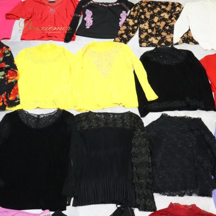 【美品 社交ダンス衣装 レッスン着 30点 セットまとめ売り】ブラウス トップス