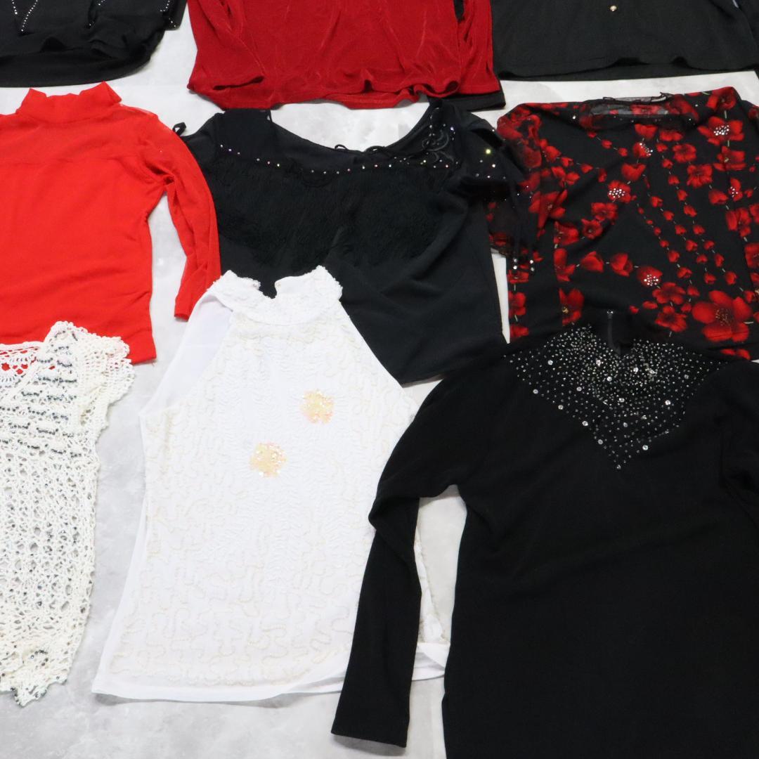 【美品 社交ダンス衣装 レッスン着 30点 セットまとめ売り】ブラウス トップス