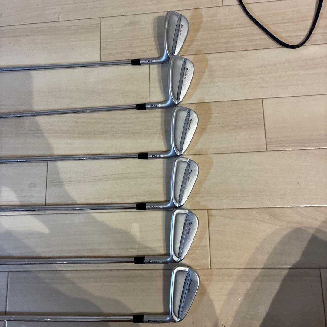Ping I blade アイアンセット 6本 グリーングリップ　w〜5
