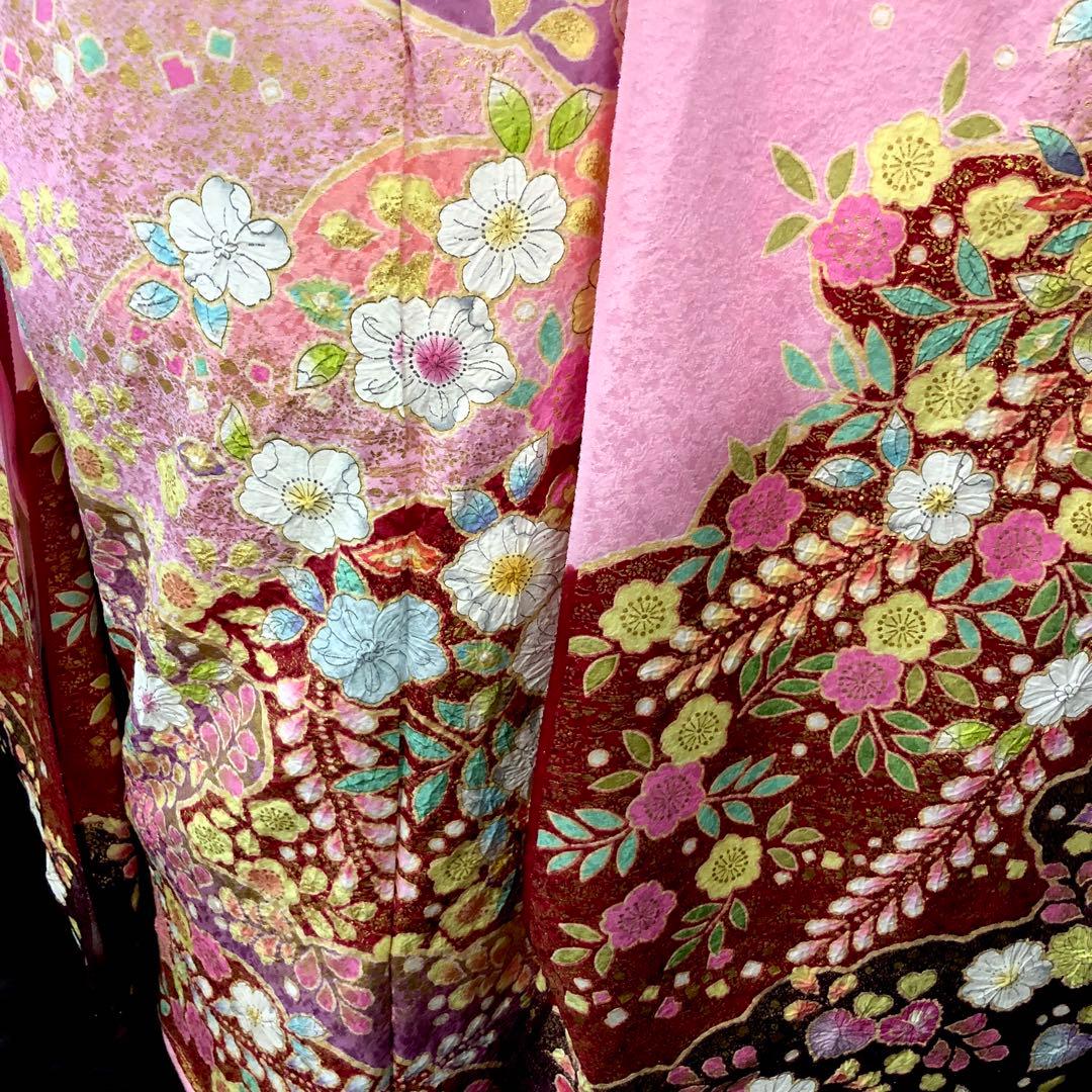 振袖フルセット ■翠山工房■辻ヶ花絞り■新品オーダー仕立て■振袖一式