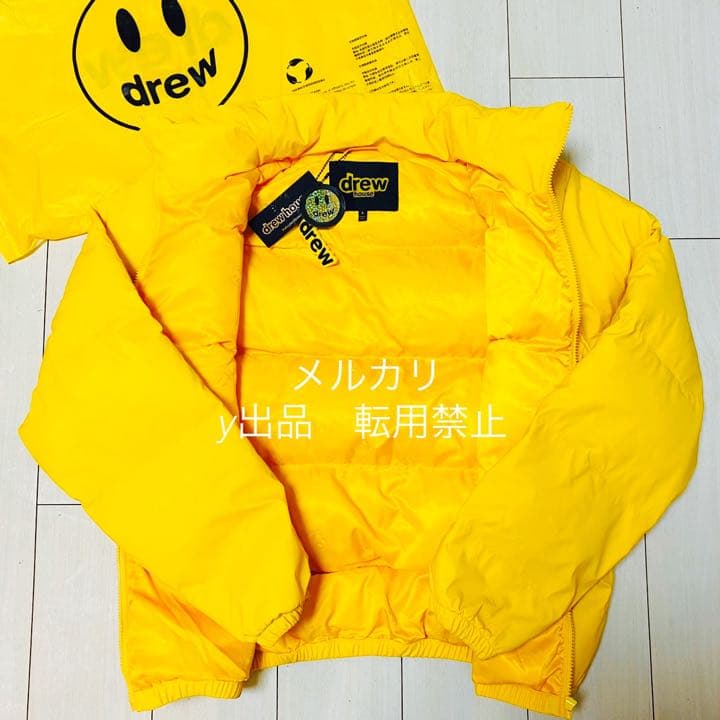 drew house(ドリューハウス)ダウンジャケット イエロー Sサ