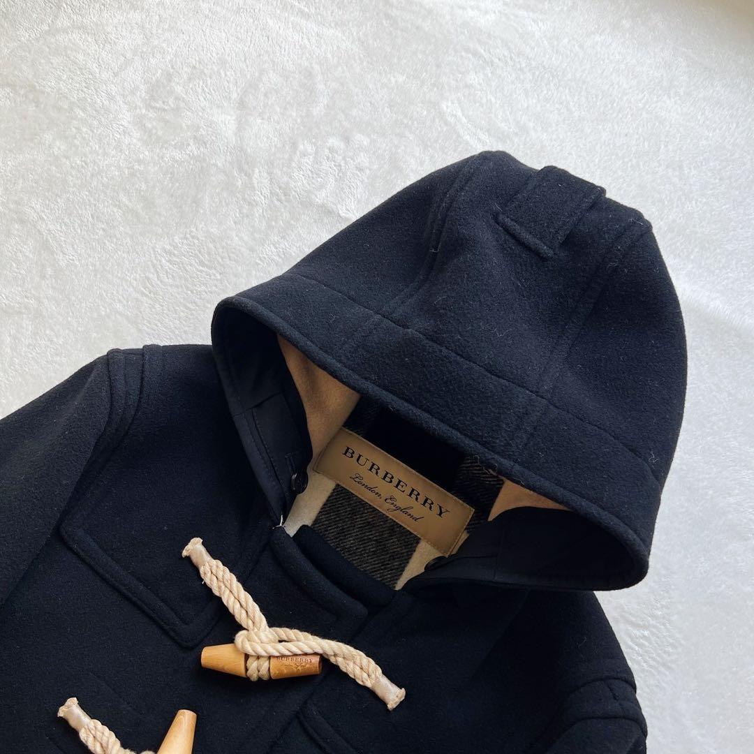 美品 バーバリー ダッフルコート 現行タグ メガチェック ウール 46