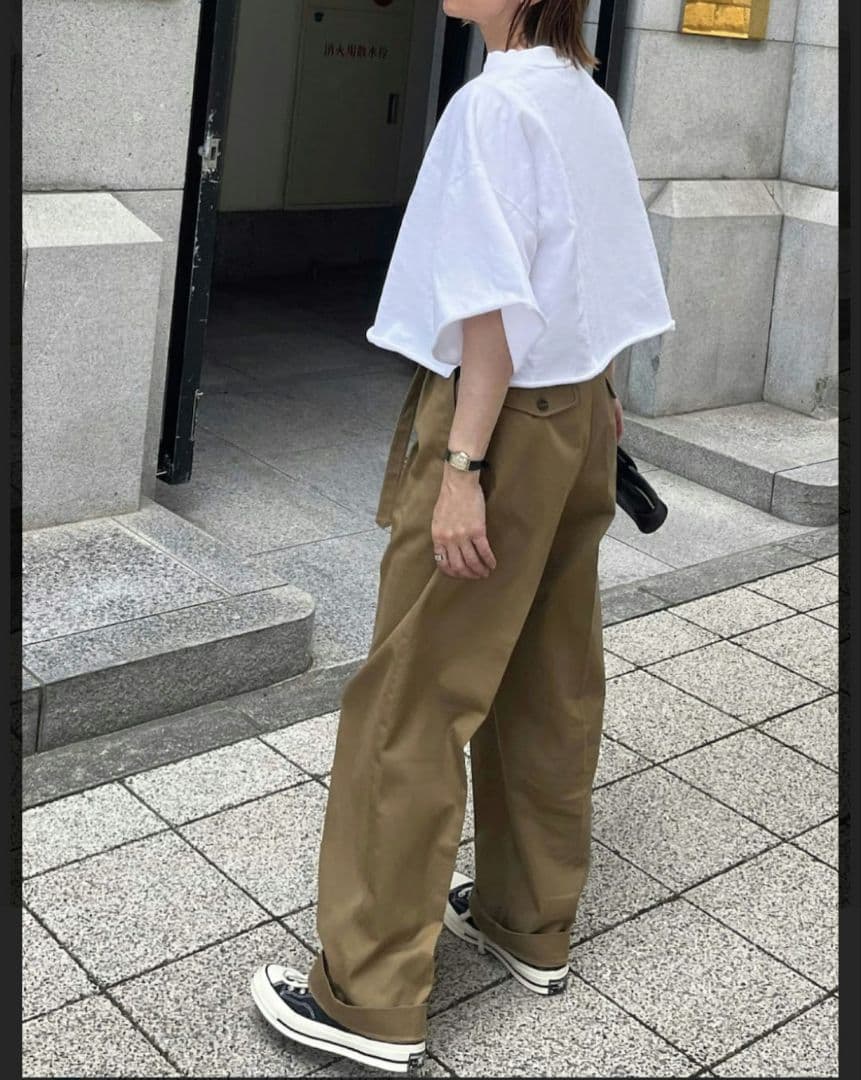 マノンフリップ【極美品】マイグルカパンツ ベージュ サイズ1 日本製