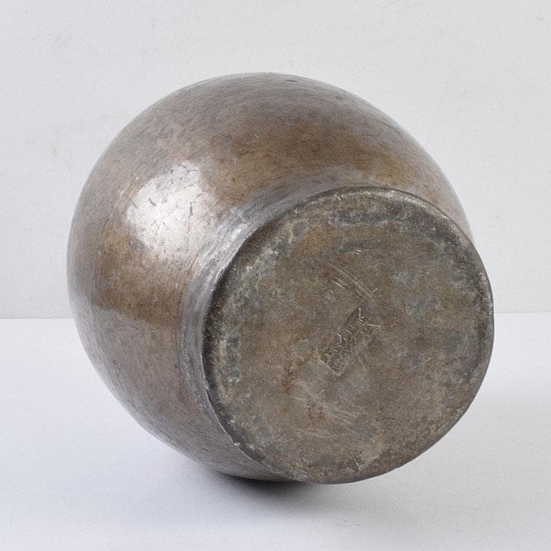 くろむ様専用 古錫 鮎銅銘 大茶壷 茶心壷 重さ約1711g M R8997H