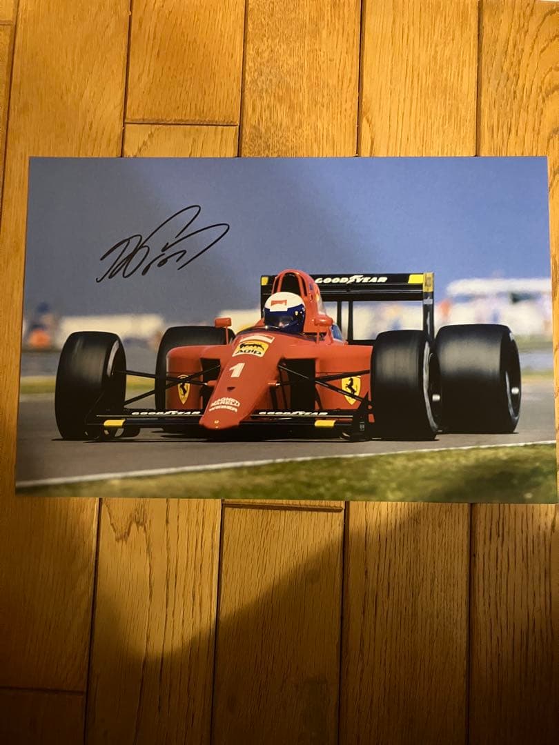 アラン プロスト フェラーリ 直筆サイン 証明書付き 1990 アラン