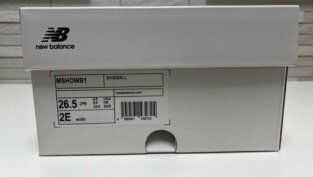 New Balance MSHOWB1 大谷翔平モデル 26.5cm