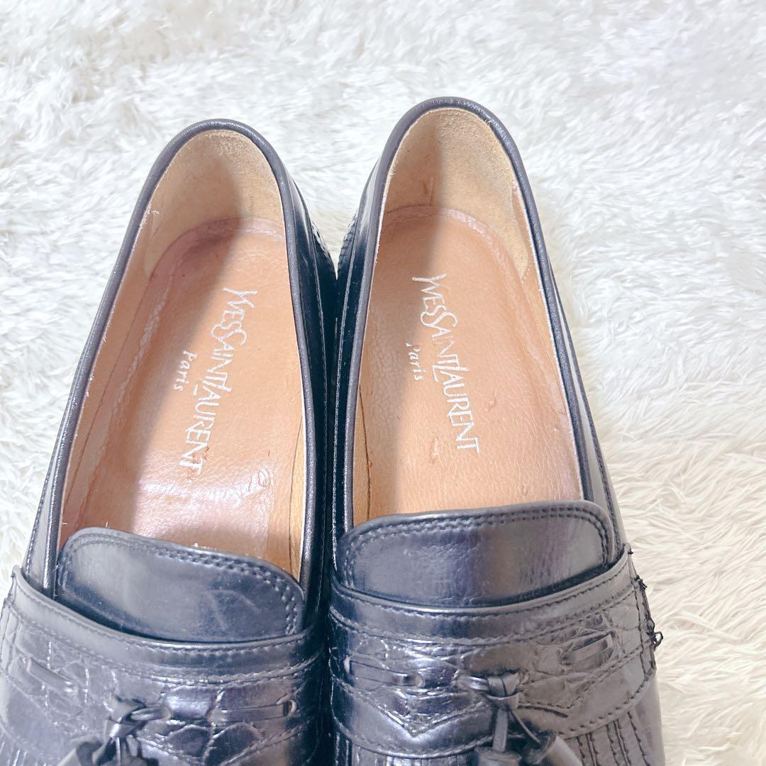 極美品　YVES SAINT LAURENT paris タッセル　ローファー