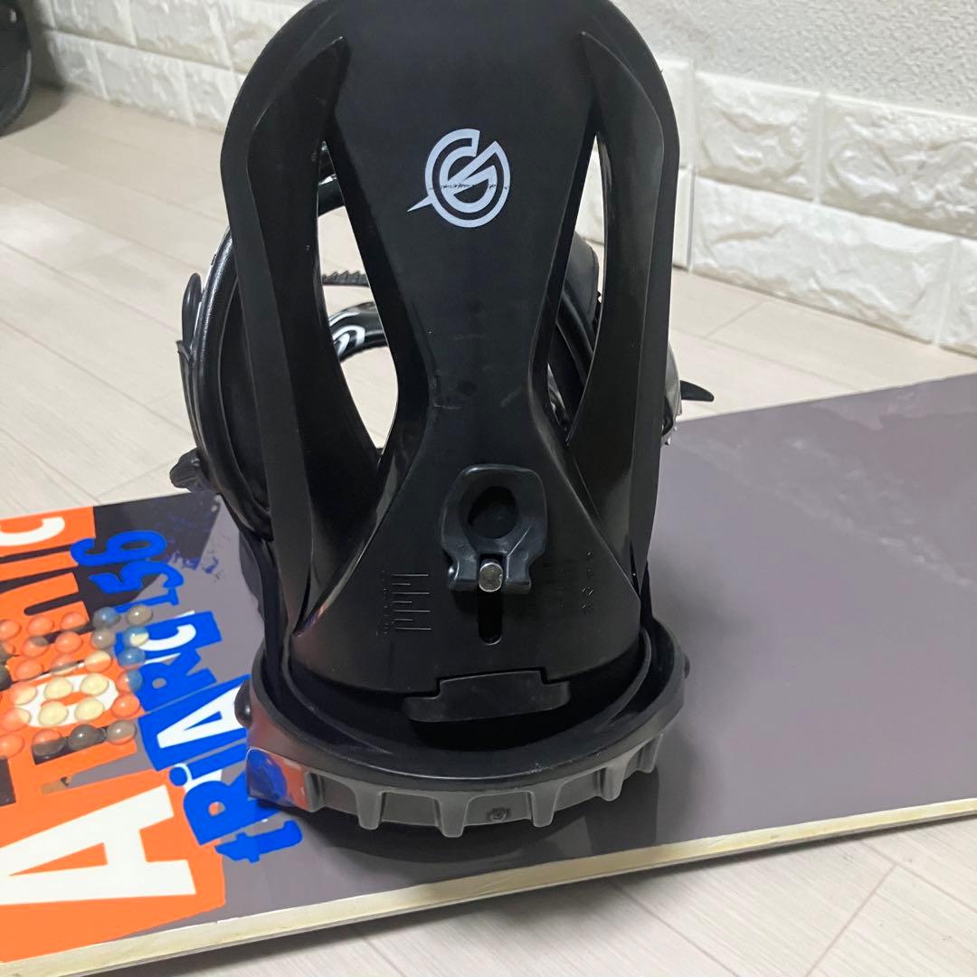 【良品】バック付/Atomic TRIARCアトミックスノーボードセットバインL