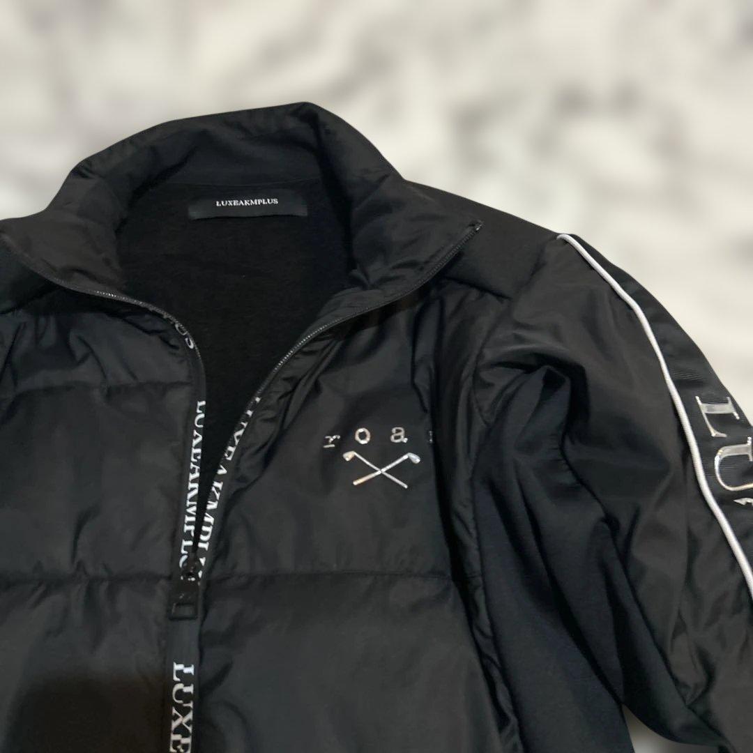 LUXEAKMPLUS ブラックダウンジャケット　ゴルフウェア　防寒　Mサイズ