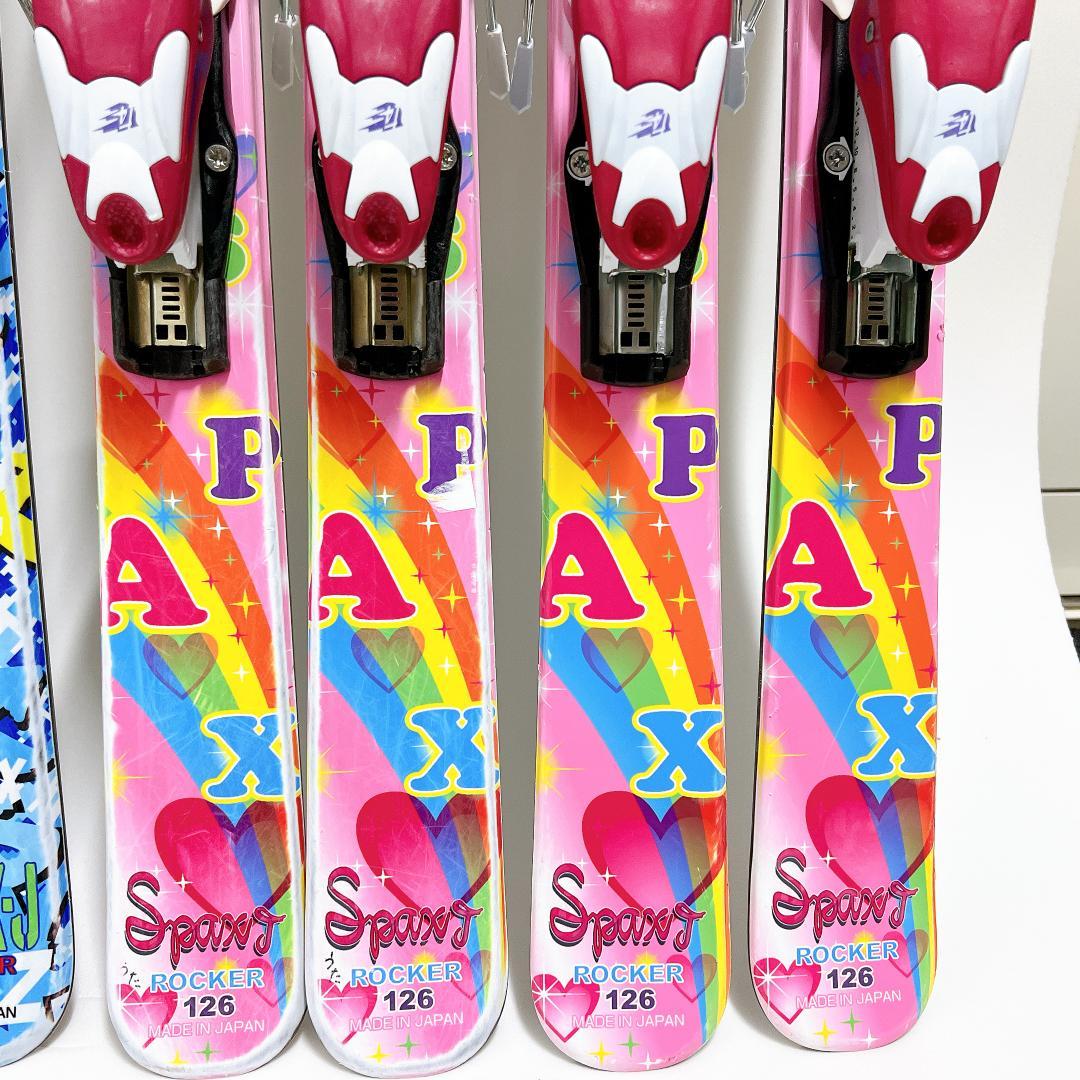 【送料無料✨良品】KAZAMA Rocker 126cm ジュニアスキー 4本