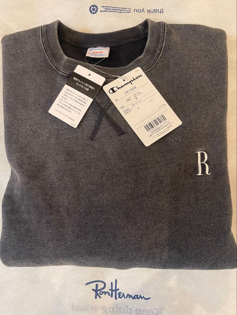 ロンハーマン×チャンピオン フレンチテリー Rロゴ スウェットプルオーバー M