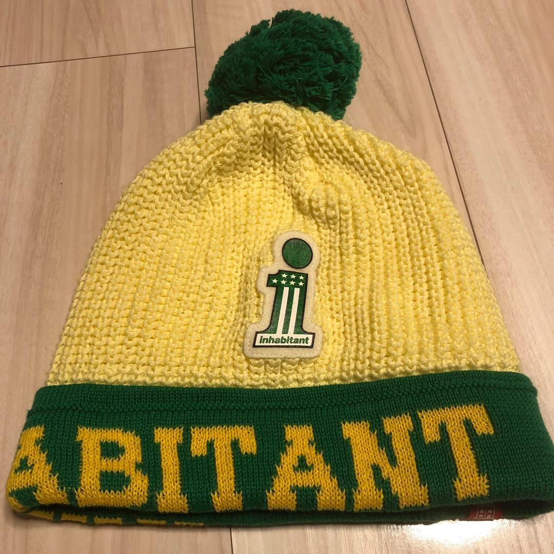 インハビタントinhabitantボンボンニット帽 ビーニー キャップ さん