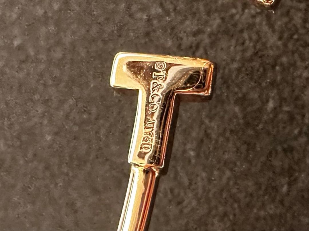 Tiffany Tワイヤーブレスレット　ローズゴールド　S