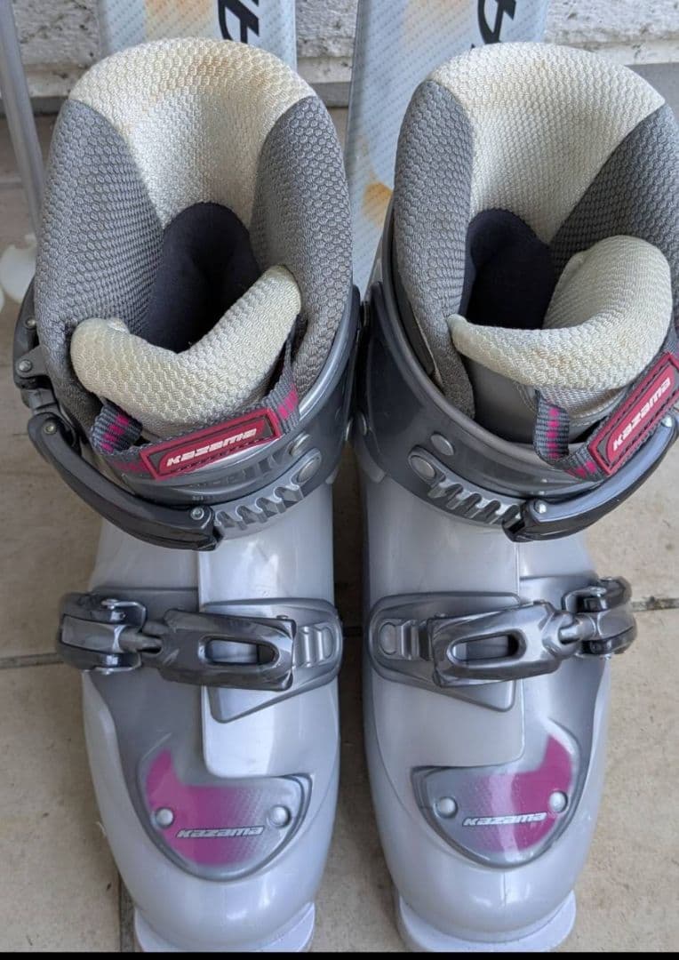 KAZAMA カービングスキー3点セット140cm レディース