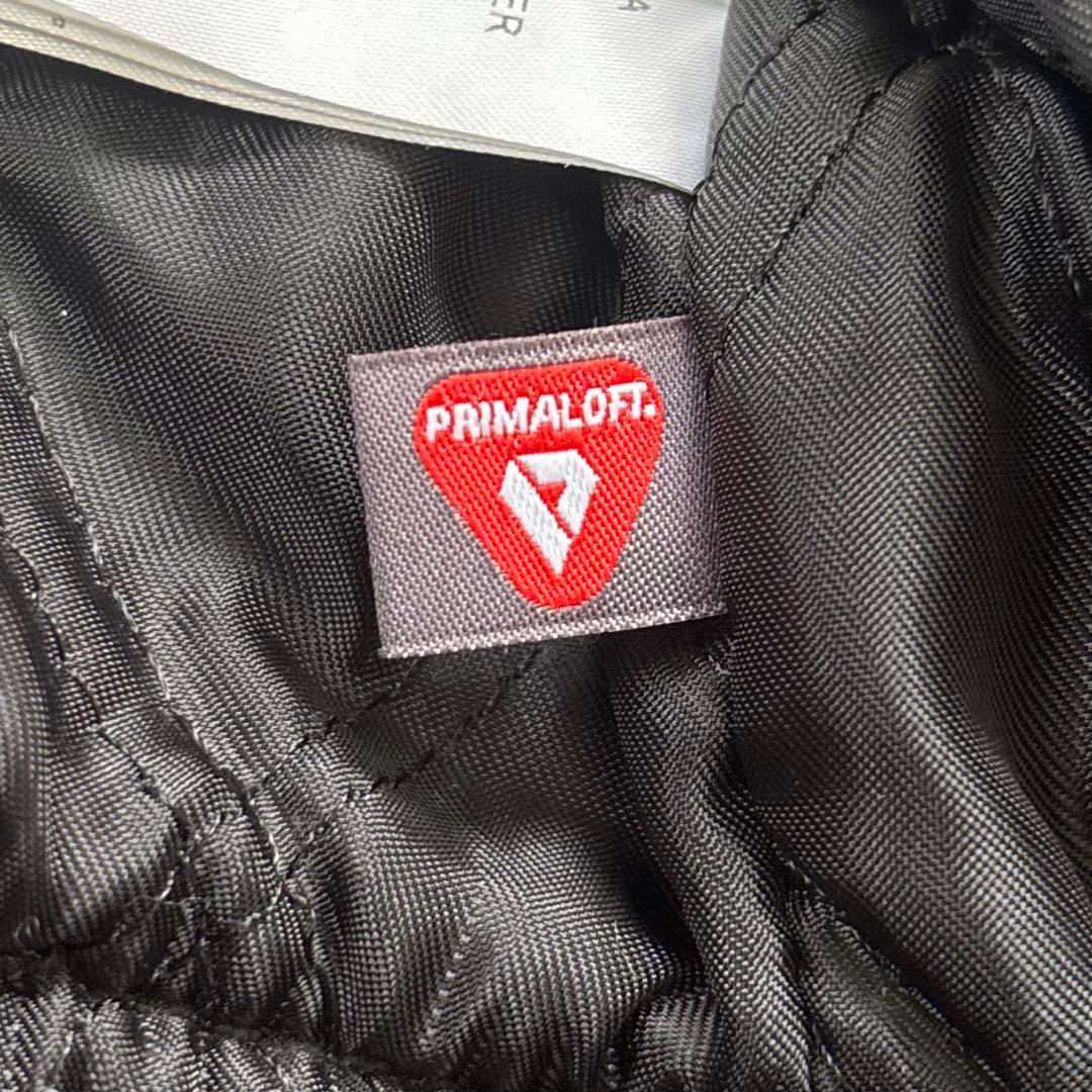 アダムエロペ 袖牛革 スタジャン L プリマロフト キルティング アウター L