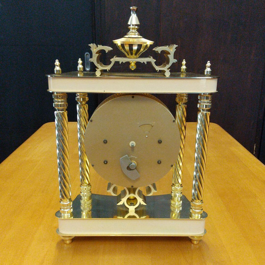 日本美術時計 Nマーク 置時計 ゼンマイ式