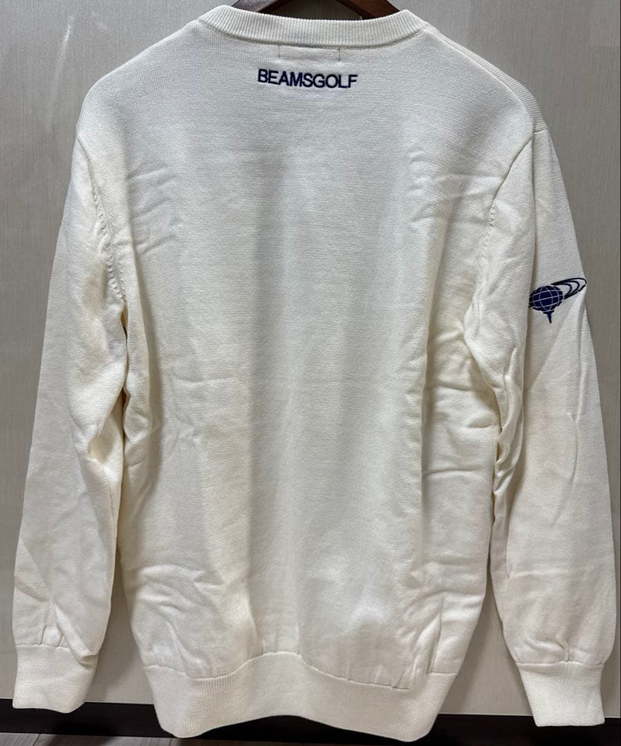 BEAMSGOLF アイボリー セーター L