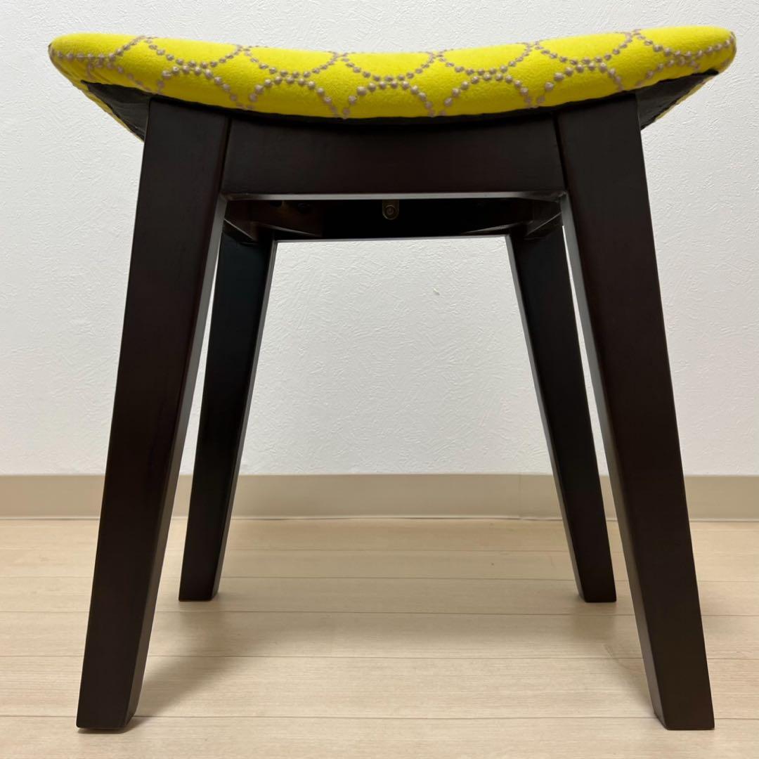 ミナペルホネン dop タンバリン 太脚b スクエア スツール 【イエロー】椅子