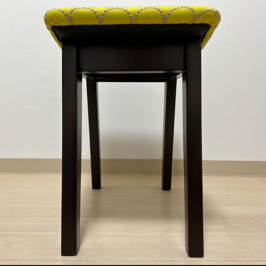 ミナペルホネン dop タンバリン 太脚b スクエア スツール 【イエロー】椅子