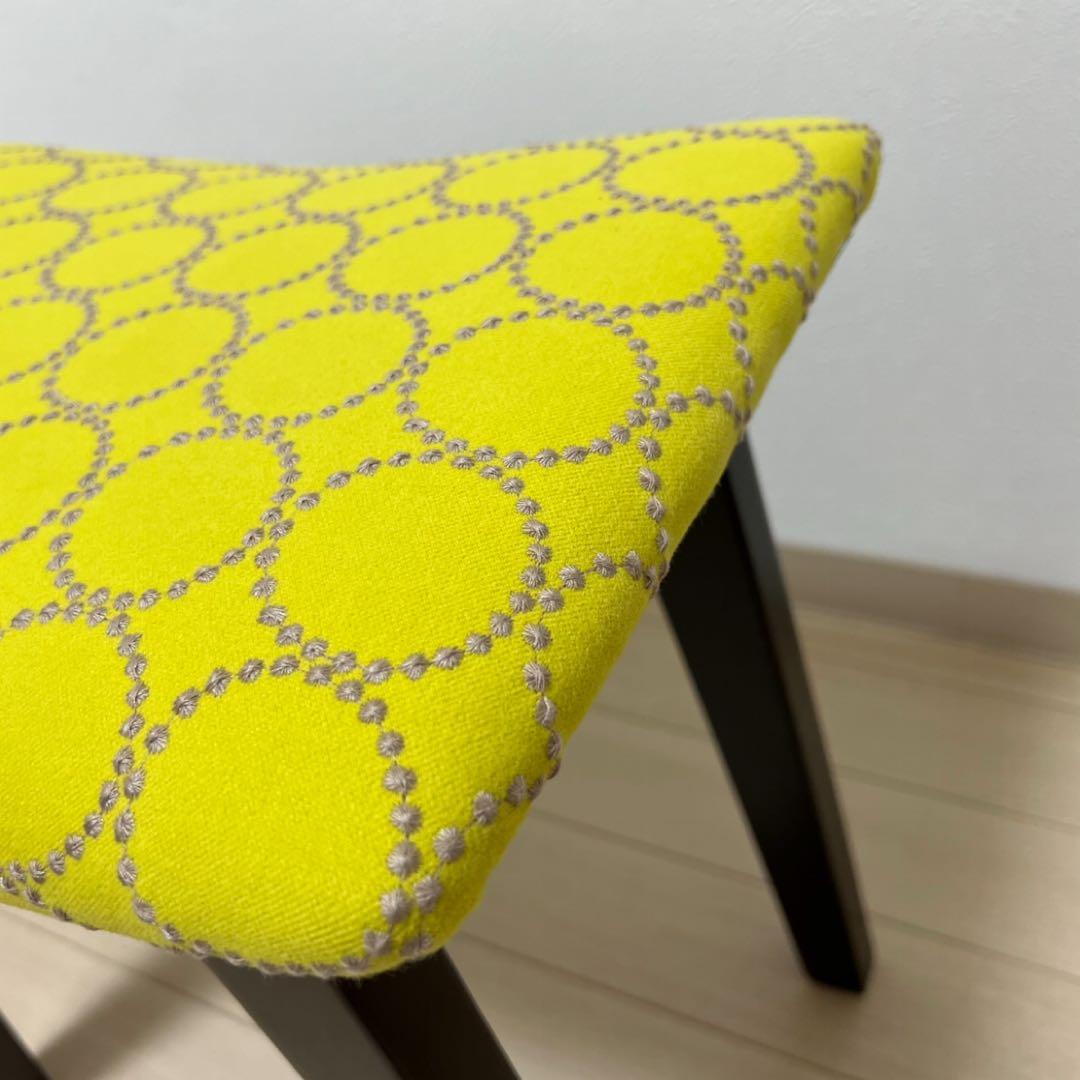 ミナペルホネン dop タンバリン 太脚b スクエア スツール 【イエロー】椅子