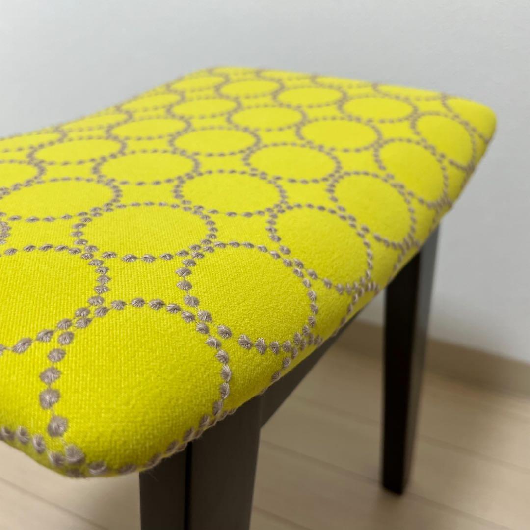 ミナペルホネン dop タンバリン 太脚b スクエア スツール 【イエロー】椅子