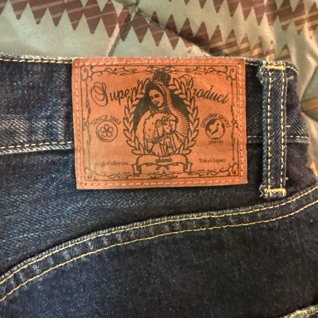 glamb グラム パッチワークデニム M セルビッチ 赤耳