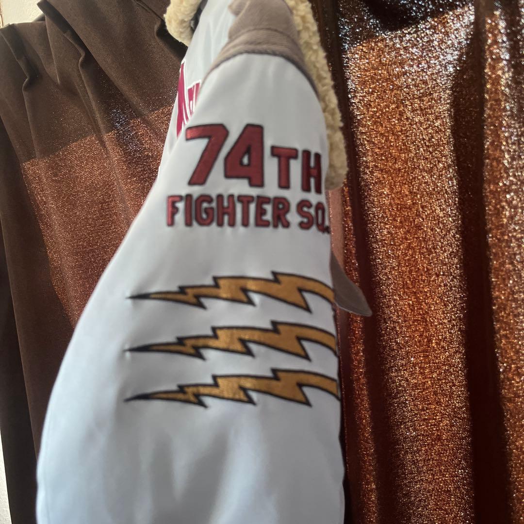 AVIREX/M/B-3フライトジャケット74TH FIGHTER SQ/