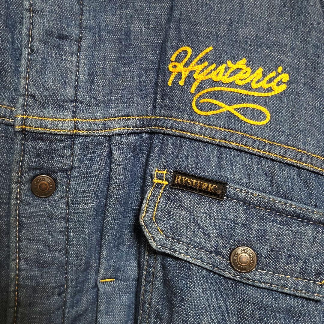 【希少L】HYSTERIC GLAMOUR ヴィクセン デニムジャケット 刺繍