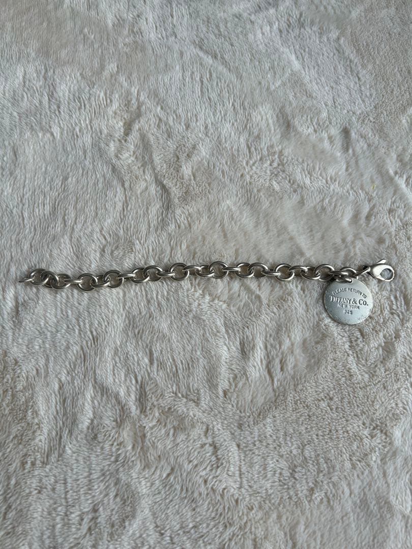 【早い者勝ち】ティファニー　リターントゥ　ラウンドタグ　シルバーブレスレット