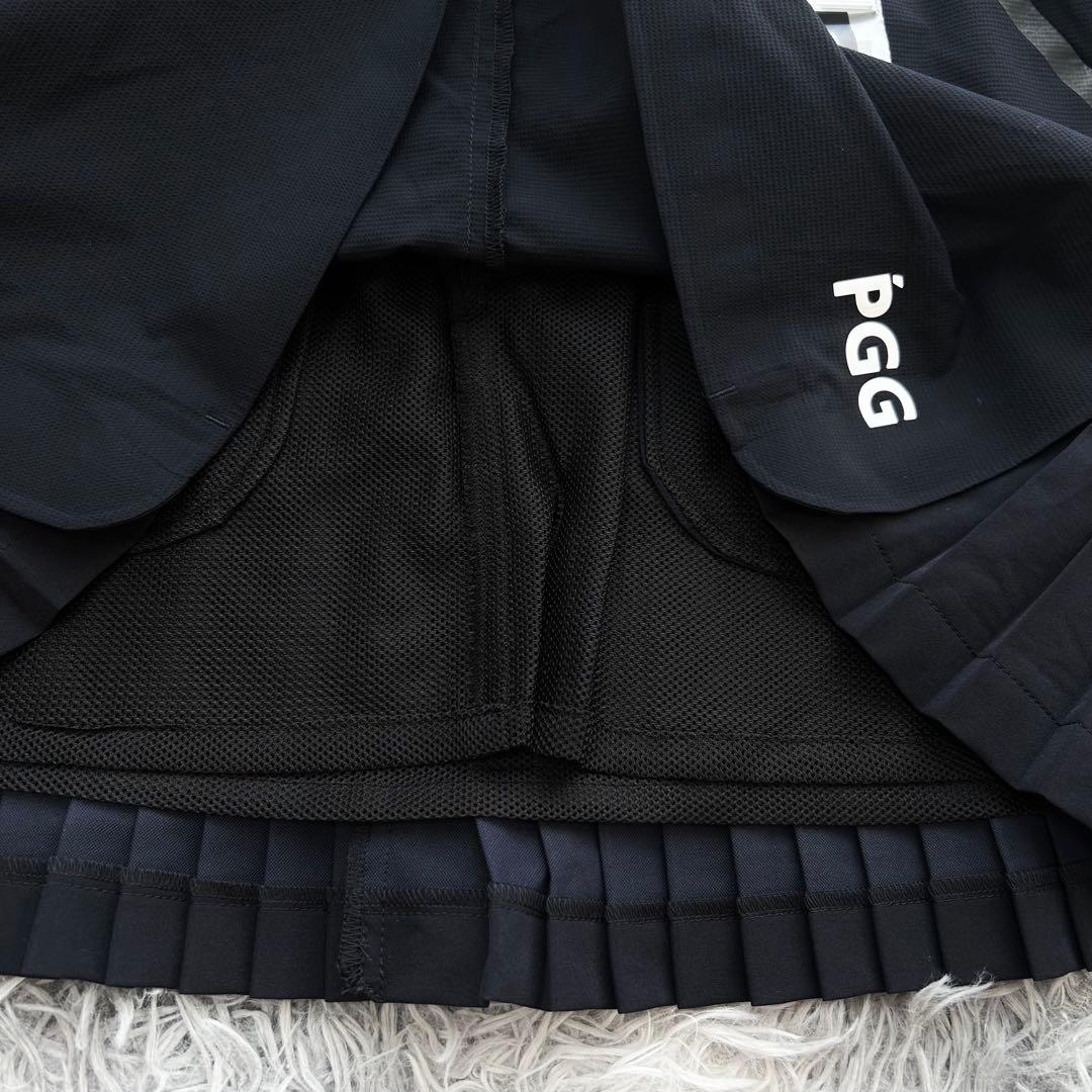 新品　PGG パーリーゲイツ　セットアップ　モックネック　プリーツスカート　0