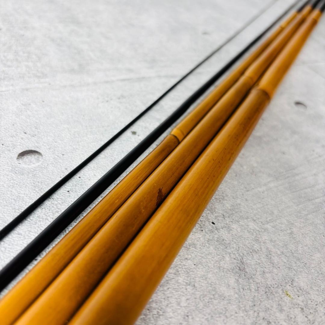 遊魚 4.5m ヘラブナ ヘラ竿 5本継 欠けなし 鮎 渓流 竹釣竿 ロッド