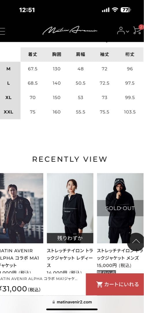 MATIN AVENIR ALPHA コラボ MA1ジャケット 朝倉未来 BD - メルカリ