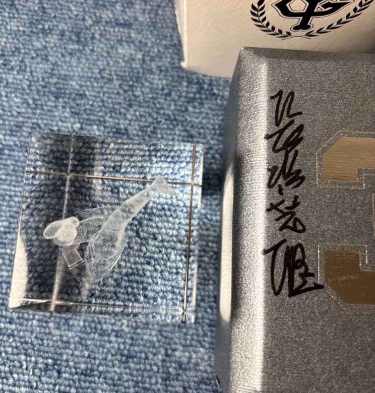 ◆読売巨人軍長嶋茂雄終身名誉監督追悼◆直筆サイン背番号3 3D クリスタルレア