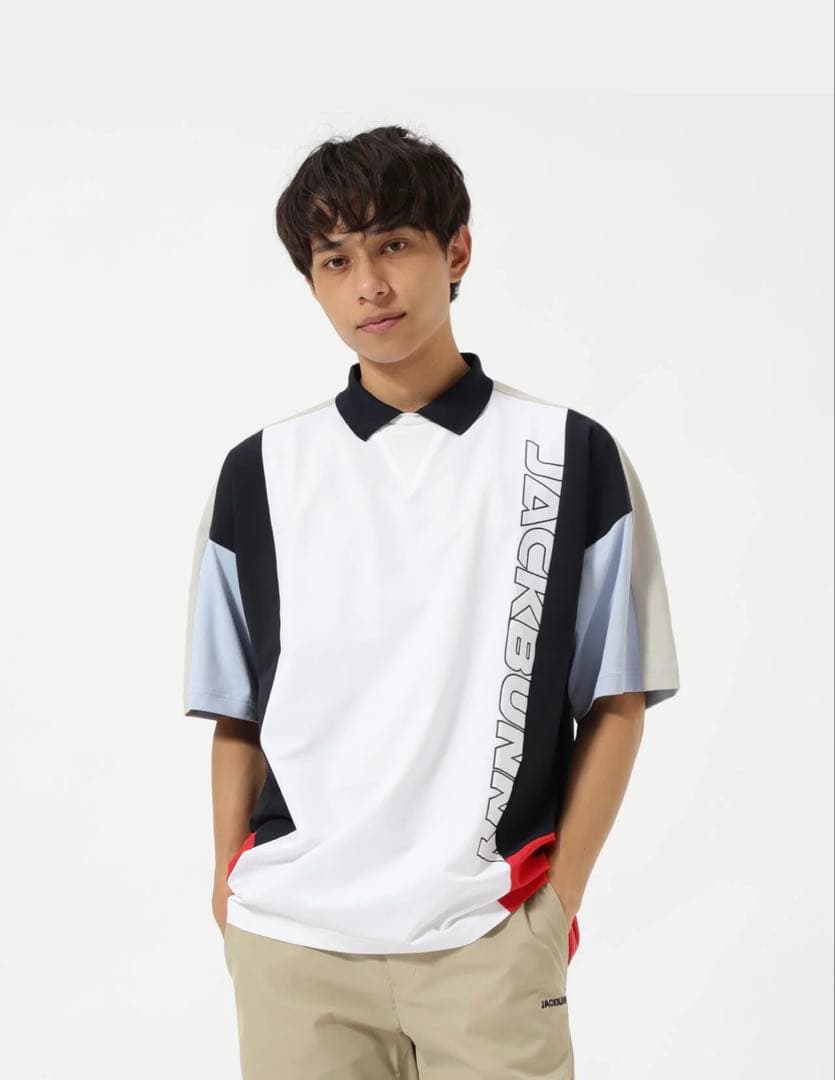 新品 Jack Bunny!! プライムフレックスドビー半袖ポロシャツ 現行品