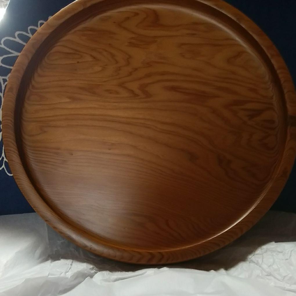 屋久杉　丸盆　木製くり抜き　インテリア工芸品 世界遺産 銘木 貴重 神秘的　鑑賞