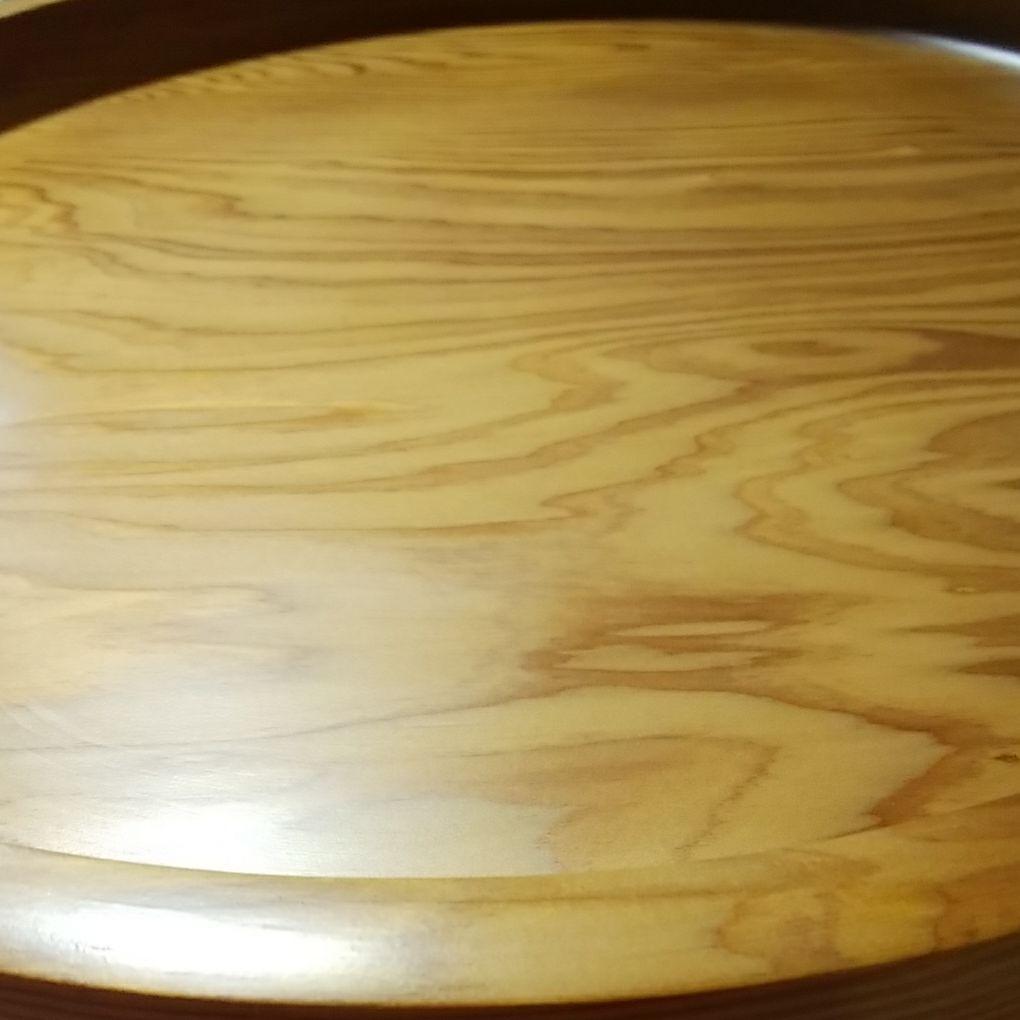 屋久杉　丸盆　木製くり抜き　インテリア工芸品 世界遺産 銘木 貴重 神秘的　鑑賞