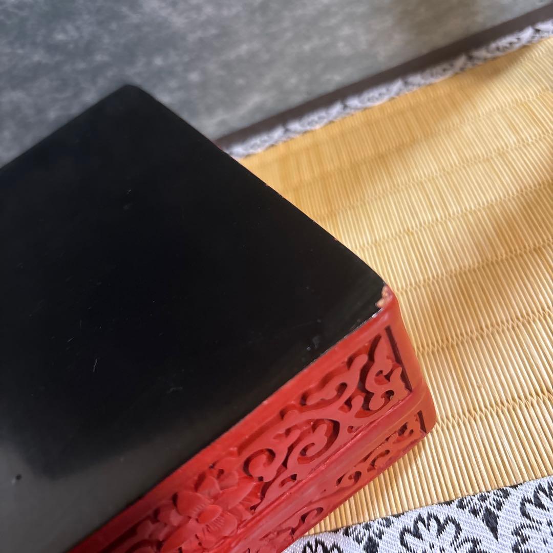 希少 古美術 七宝 堆朱 小物入れ