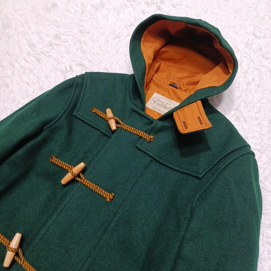 ✨極美品✨希少色✨チベット 英国製 ダッフルコート U.K36 グリーン