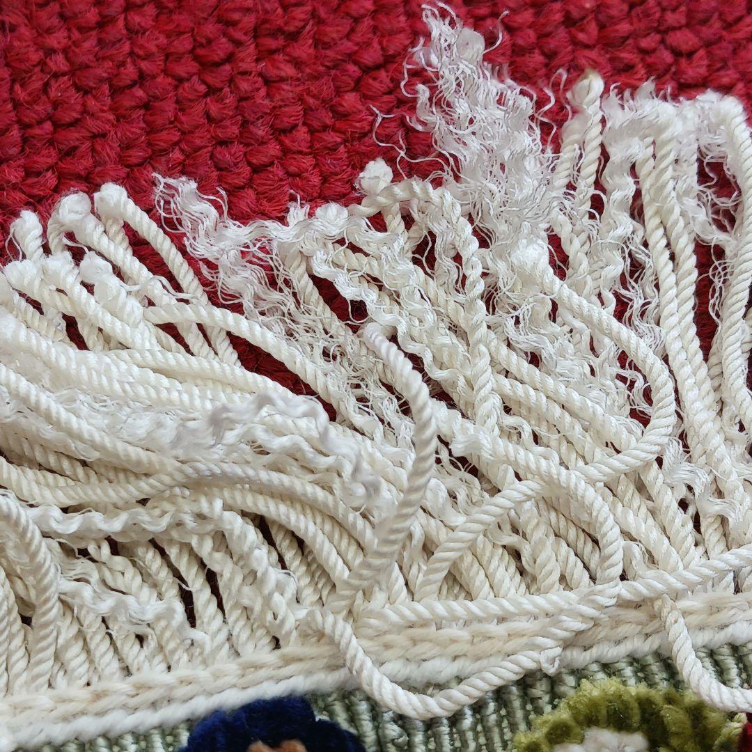 Y2733 トルコ絨毯 カイセリ シルク100% 手織り 45×36㎝