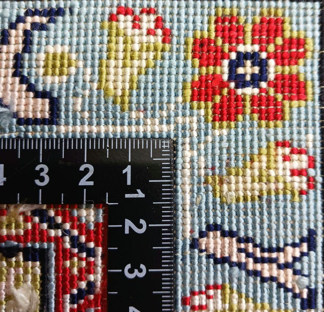 Y2733 トルコ絨毯 カイセリ シルク100% 手織り 45×36㎝