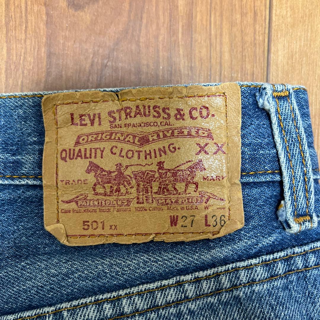Levi's 501XX USA製 刻印555 バレンシア工場 W27L36 - メルカリ